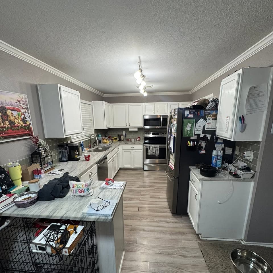 Kitchen before the photographed renovation